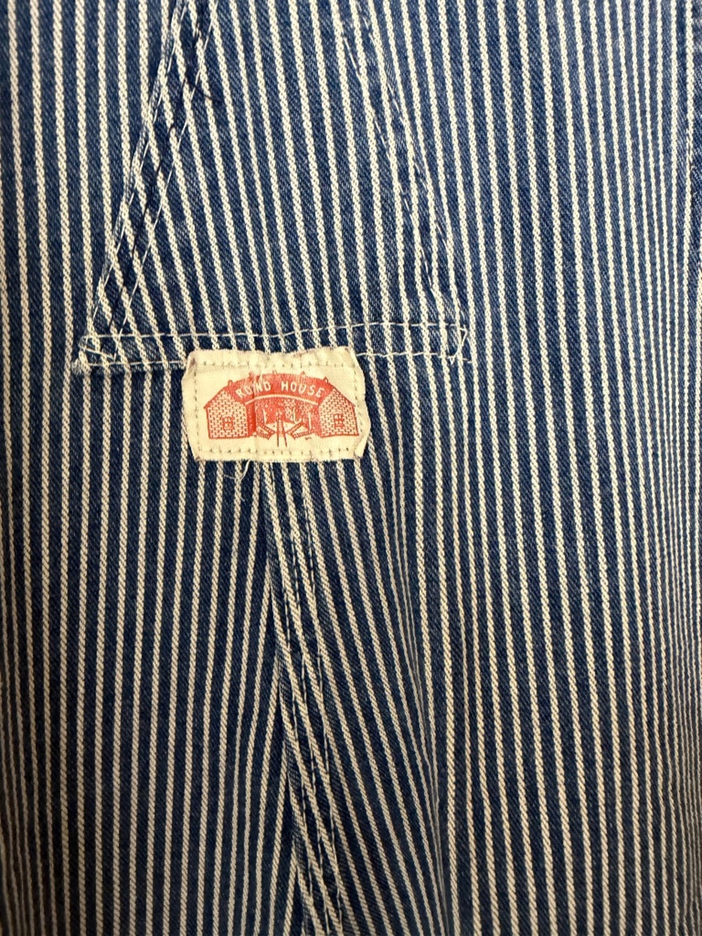 VINTAGE Round House Hickory Stripe Overalls - Classic Workwear‎